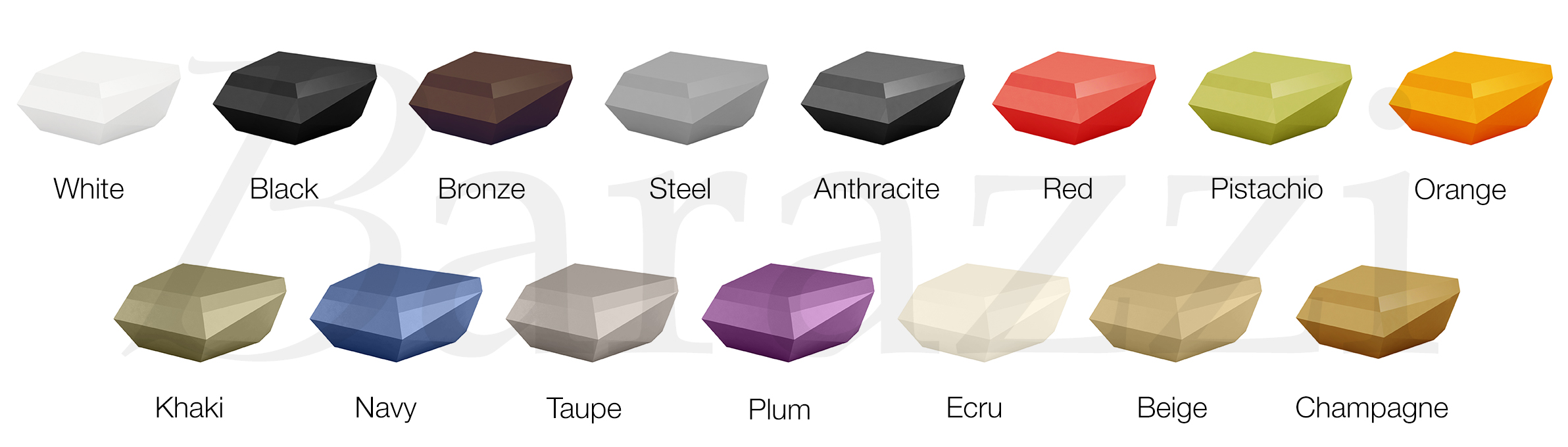 FAZ Sofa Chaiselongue Lacquered Outdoor Glossy Polyethylene Seat Vondom